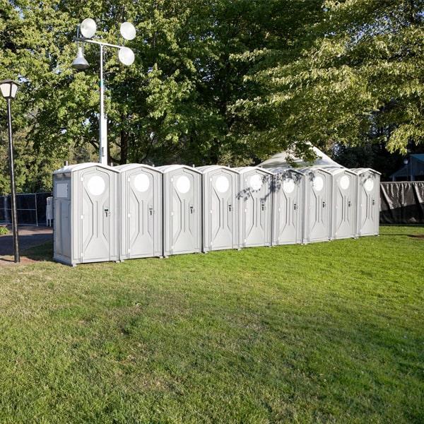 we offer a range of sizes for our special event portable toilets to accommodate events of all sizes